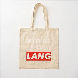 Lang Name Worlds okayest Lang Cotton Tote Bag