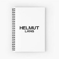Helmut Lang Black Spiral Notebook