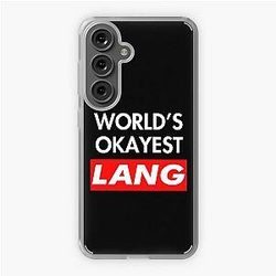 Lang Name Worlds okayest Lang Samsung Galaxy Soft Case