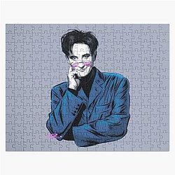 k.d. Lang - An illustration by Paul Cemmick Jigsaw Puzzle
