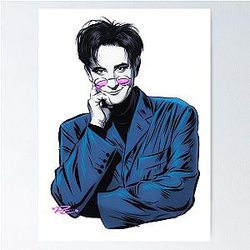 k.d. Lang - An illustration by Paul Cemmick Poster