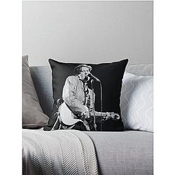 K.D. lang - BW Photograph Throw Pillow