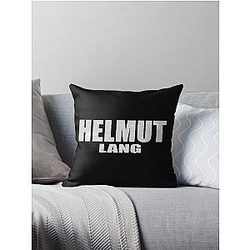 Helmut Lang logo Throw Pillow