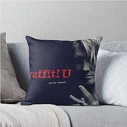 Keith Urban Graffiti Throw Pillow
