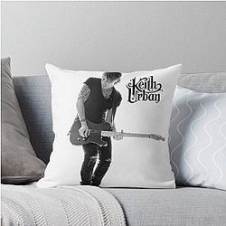 Keith Urban White Tour 2021 Throw Pillow