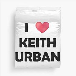 I Love Keith Urban Fitted Duvet Cover