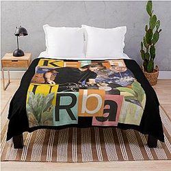 Retro Keith Urban Somebody You Golden Road Throw Blanket