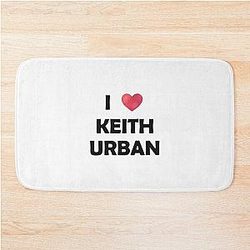 I Love Keith Urban Fitted Bath Mat