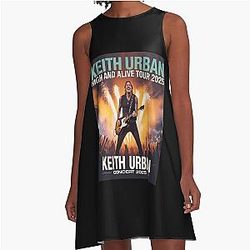 Keith Urban  High  Alive Tour 2025 A-Line Dress
