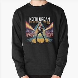 Keith Urban | High & Alive Tour 2025 | Colorful Live Concert Poster | Country Rock Music Art Pullover Sweatshirt