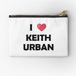 I Love Keith Urban Fitted Zipper Pouch