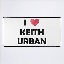 I Love Keith Urban Desk Mat 
(I removed the weird characters,, and kept the space between words then Keith Urban remained)