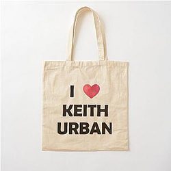 I Love Keith Urban Cotton Tote Bag