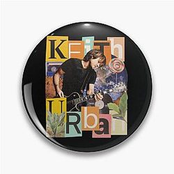 Retro Keith Urban Golden Road Pin