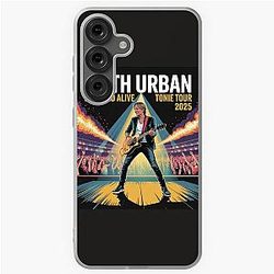 Keith Urban High and Alive Tour 2025 - Colorful Live Concert Poster - Country Rock Music Art Samsung Galaxy Soft Case