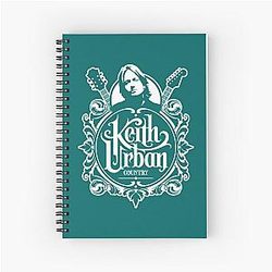 Mens Best Keith Urban Youth Spiral Notebook