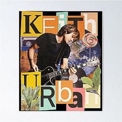 Retro Keith Urban Somebody You Golden Road Poster