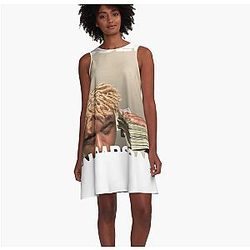 I Paused My Ken Carson To Be Here A-Line Dress Premium Merch Store