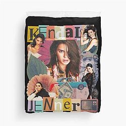 Kendall Jenner Retro Fan Duvet Cover