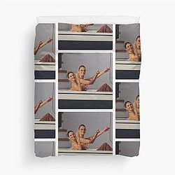Kendall Jenner and Bella Hadid Sticker Duvet Cover