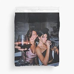 Kendall Jenner and Bella Hadid Duvet Cover