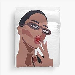 Kendall Jenner I Don't Care Duvet Cover