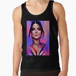 Kendall Jenner AI generated art Tank Top