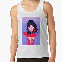Kendall Jenner naked almost AI generated art Tank Top