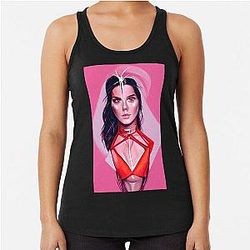 Kendall Jenner AI generated art Racerback Tank Top