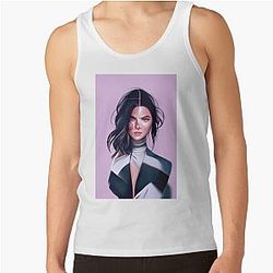 Kendall Jenner AI generated art tank top