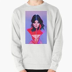 Kendall Jenner AI generated art Pullover Sweatshirt
