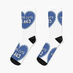 You're Cute Jeans. Keeping up with the Kardashians. Kris, Kylie, Kendall Jenner Socks