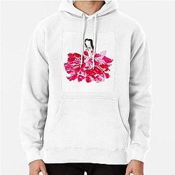 Kendall Jenner Ruffled Red Rose Dress Original Fashion Portrait Pullover Hoodie