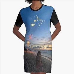 Kendall Jenner Beach T-Shirt Dress