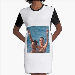 kendall jenner and bella hadid perfect gift bella hadid graphic t shirt dress