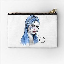 Watercolour Kendall Jenner by Derek Xie Pouch
