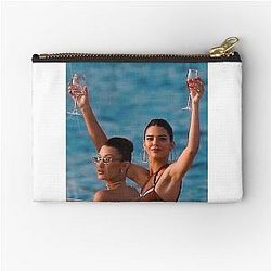 Kendall Jenner and Bella Hadid Sticker Zipper Pouch