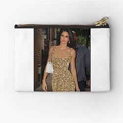 Kendall Jenner gold glitter dress Zipped Pouch