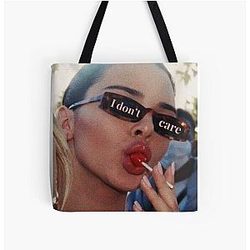 Kendall Jenner I don't care All Print Tote Bag