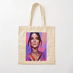 Kendall Jenner drawing - AI generated art Cotton Tote Bag