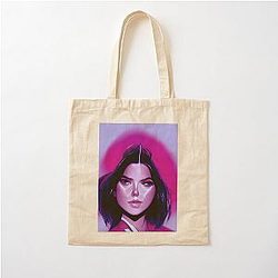 Kendall Jenner AI generated art Cotton Tote Bag