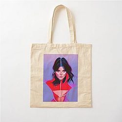 Kendall Jenner nude AI generated art Cotton Tote Bag