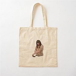 Kendall Jenner Cutting a Cotton Tote Bag