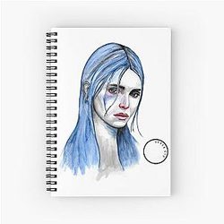 Watercolour Spiral Notebook by Derek Xie featuring Kendall Jenner