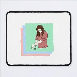 Kendall Jenner Cutting Cucumber Mouse Pad