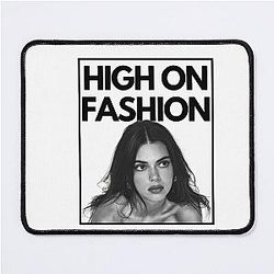 High on Fashion Kendall Jenner Portable Portrait Mouse Pad