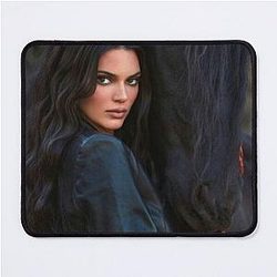Kendall Jenner black horse Mouse Pad