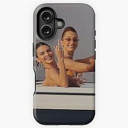 Kendall Jenner and Bella Hadid Sticker iPhone Case