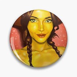 Golden Kendall Jenner Pin