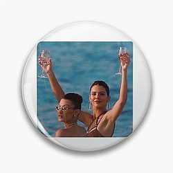 Kendall Jenner and Bella Hadid Sticker Pin